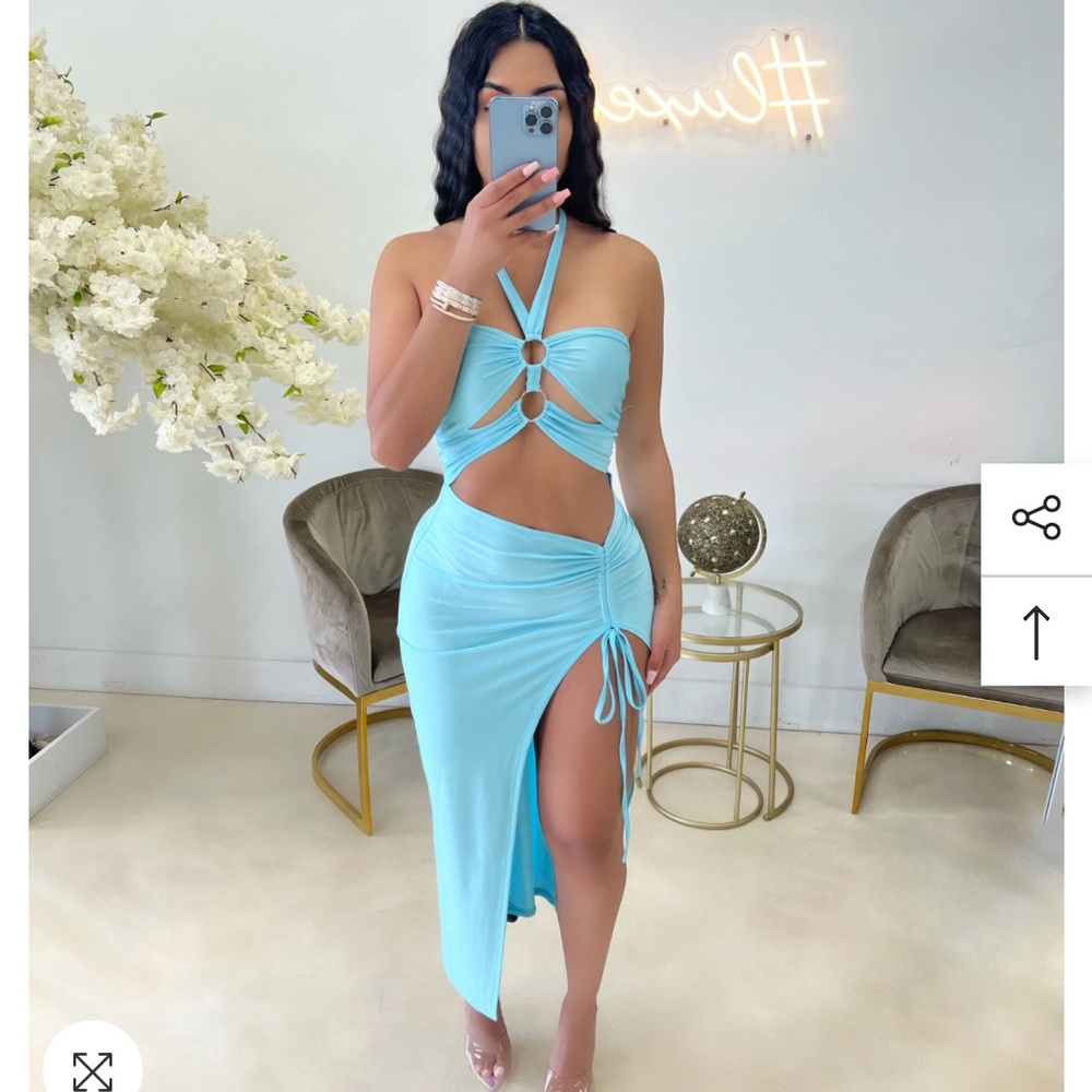 Super cute blue dress from luxe fashion.